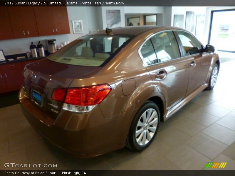 Caramel Bronze Pearl / Warm Ivory 2012 Subaru Legacy 2.5i Limited