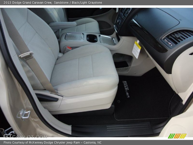 Sandstone / Black/Light Graystone 2013 Dodge Grand Caravan Crew