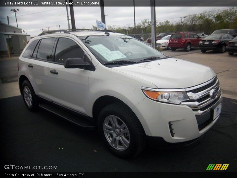 White Suede / Medium Light Stone 2012 Ford Edge SE