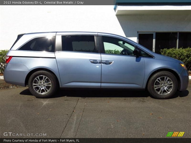 Celestial Blue Metallic / Gray 2013 Honda Odyssey EX-L