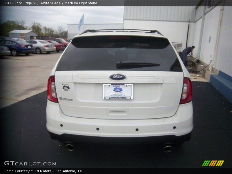 White Suede / Medium Light Stone 2012 Ford Edge SE