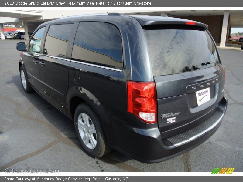 Maximum Steel Metallic / Black/Light Graystone 2013 Dodge Grand Caravan Crew