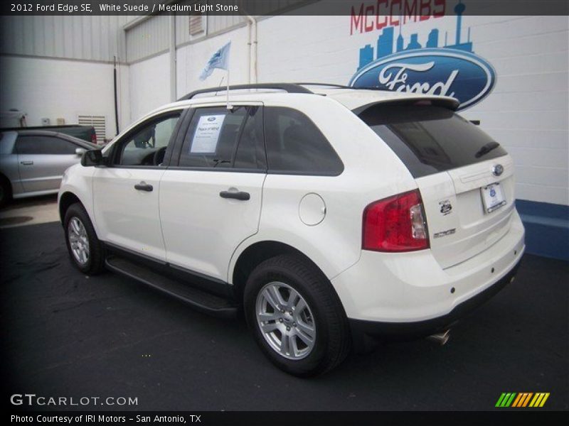 White Suede / Medium Light Stone 2012 Ford Edge SE