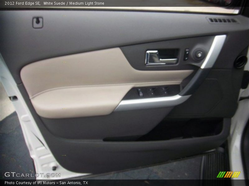 White Suede / Medium Light Stone 2012 Ford Edge SE