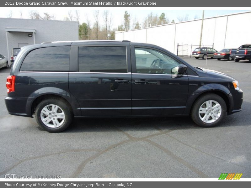 Maximum Steel Metallic / Black/Light Graystone 2013 Dodge Grand Caravan Crew