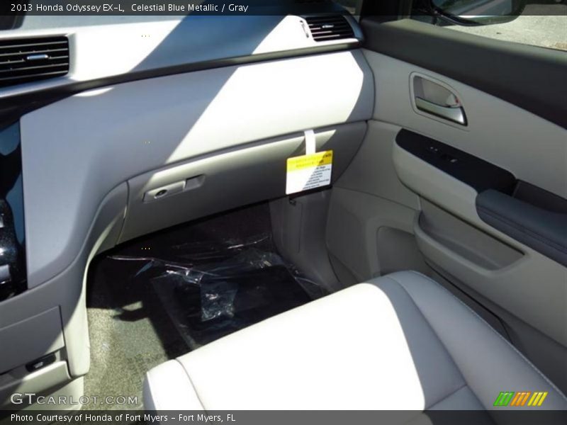 Celestial Blue Metallic / Gray 2013 Honda Odyssey EX-L