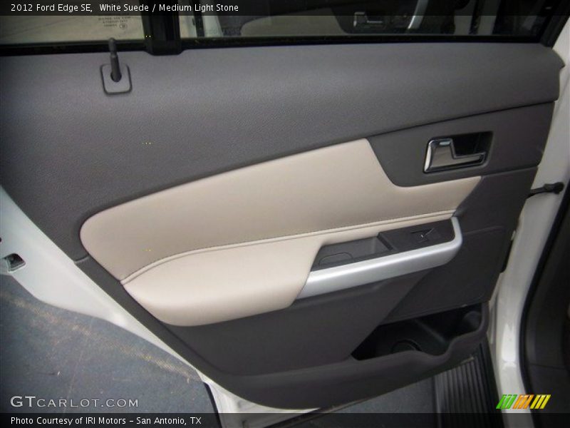 White Suede / Medium Light Stone 2012 Ford Edge SE