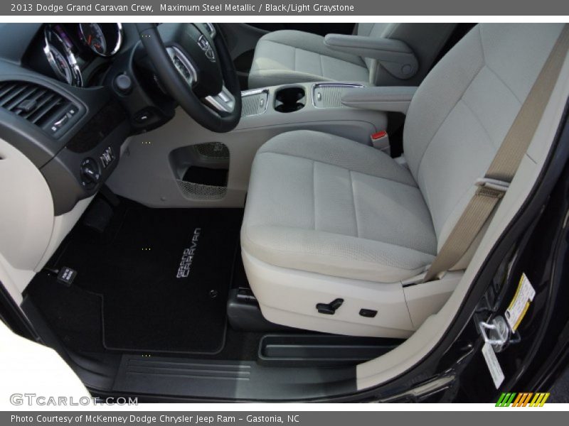 Maximum Steel Metallic / Black/Light Graystone 2013 Dodge Grand Caravan Crew