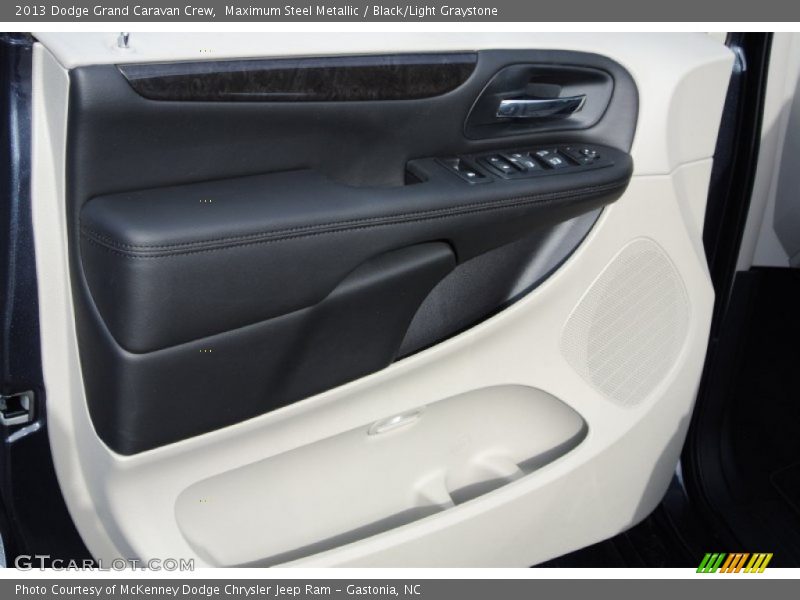 Maximum Steel Metallic / Black/Light Graystone 2013 Dodge Grand Caravan Crew