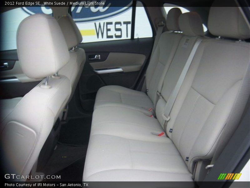 White Suede / Medium Light Stone 2012 Ford Edge SE
