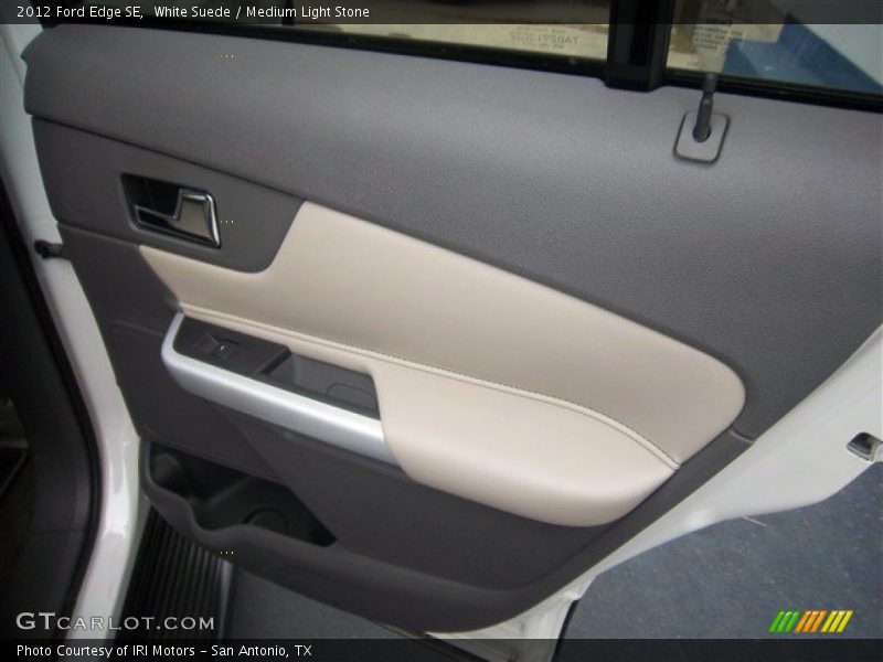White Suede / Medium Light Stone 2012 Ford Edge SE