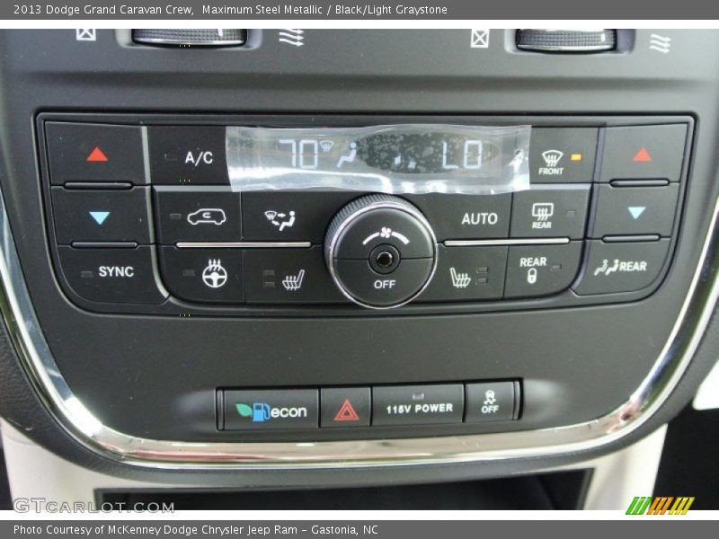 Maximum Steel Metallic / Black/Light Graystone 2013 Dodge Grand Caravan Crew