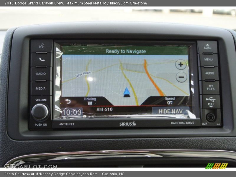 Maximum Steel Metallic / Black/Light Graystone 2013 Dodge Grand Caravan Crew