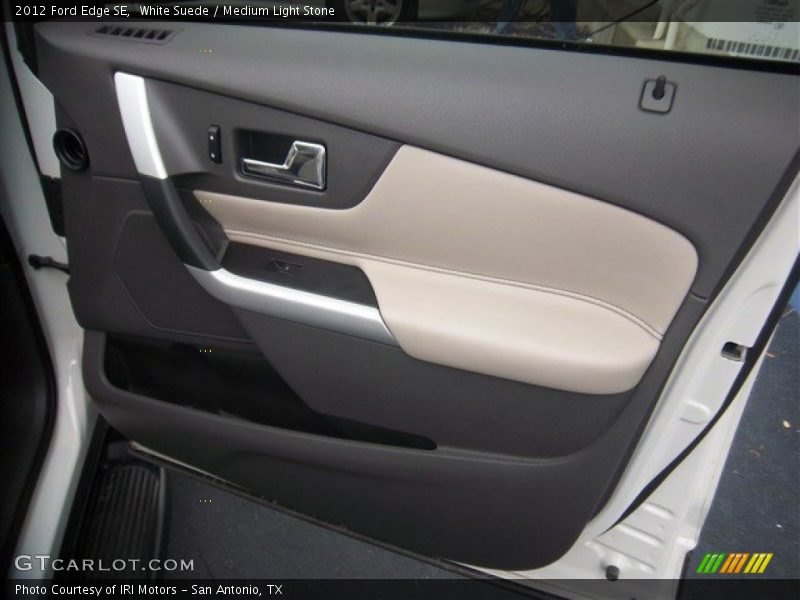 White Suede / Medium Light Stone 2012 Ford Edge SE
