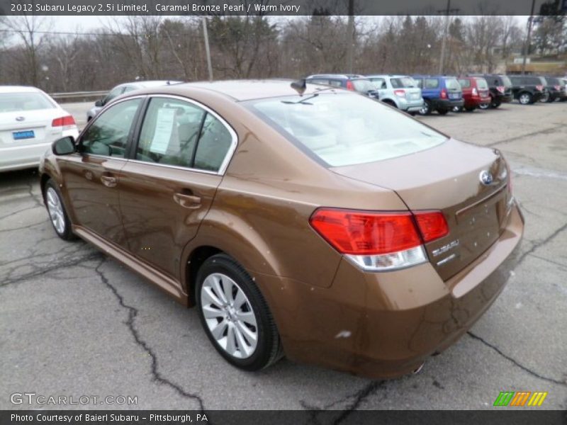 Caramel Bronze Pearl / Warm Ivory 2012 Subaru Legacy 2.5i Limited