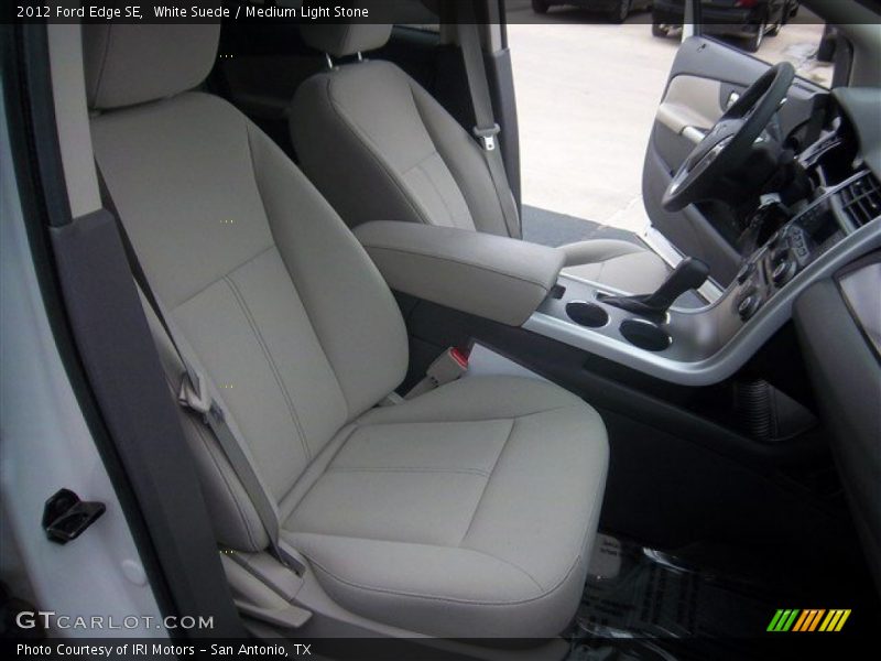White Suede / Medium Light Stone 2012 Ford Edge SE