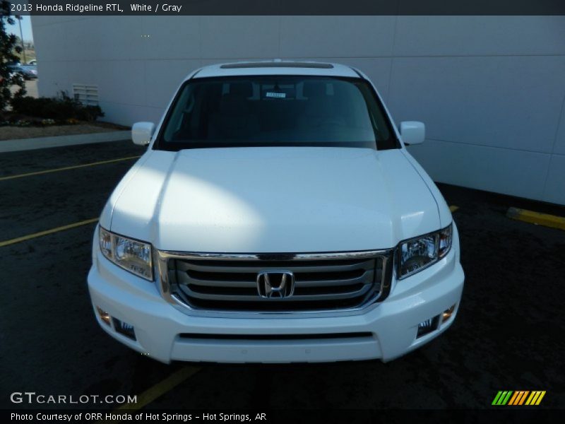 White / Gray 2013 Honda Ridgeline RTL