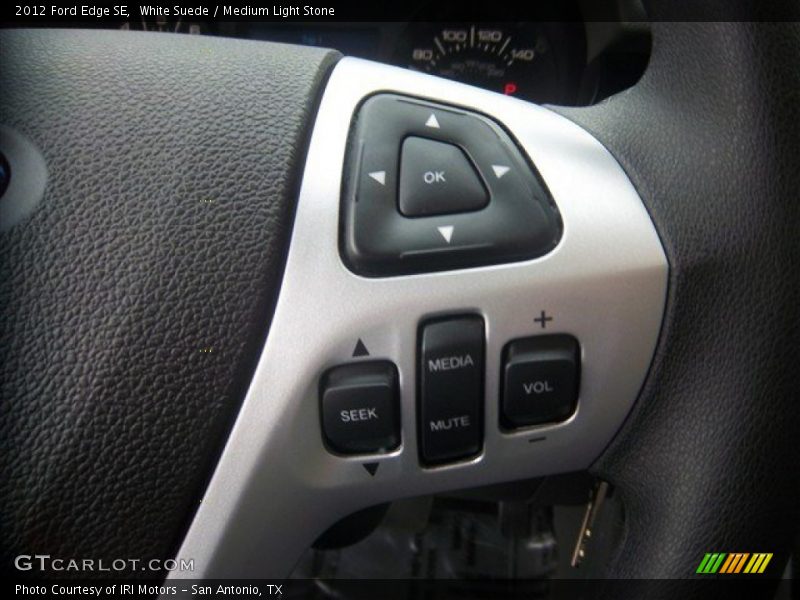 White Suede / Medium Light Stone 2012 Ford Edge SE
