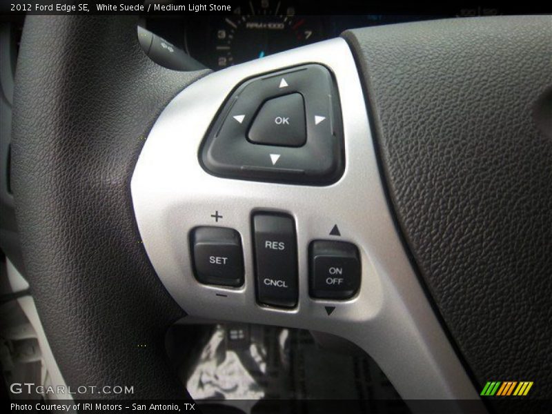 White Suede / Medium Light Stone 2012 Ford Edge SE