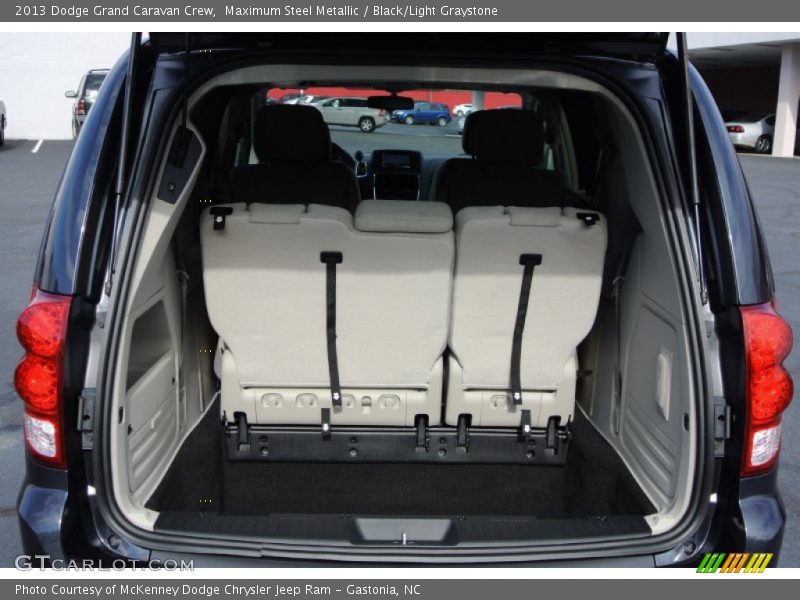 Maximum Steel Metallic / Black/Light Graystone 2013 Dodge Grand Caravan Crew