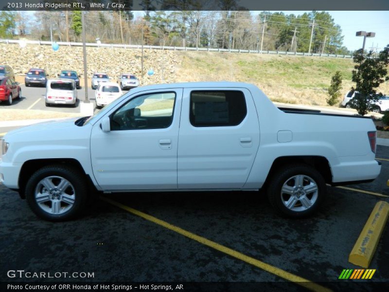 White / Gray 2013 Honda Ridgeline RTL