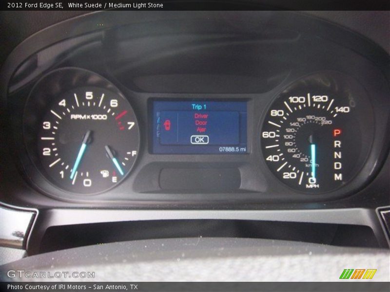 White Suede / Medium Light Stone 2012 Ford Edge SE