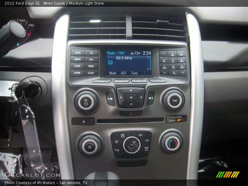 White Suede / Medium Light Stone 2012 Ford Edge SE