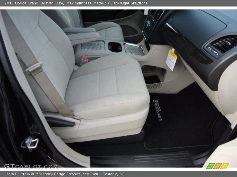 Maximum Steel Metallic / Black/Light Graystone 2013 Dodge Grand Caravan Crew
