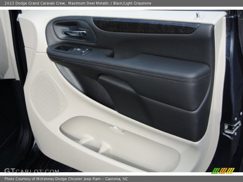 Maximum Steel Metallic / Black/Light Graystone 2013 Dodge Grand Caravan Crew