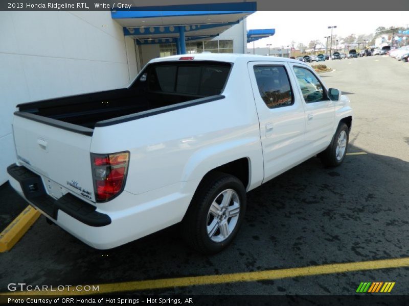 White / Gray 2013 Honda Ridgeline RTL