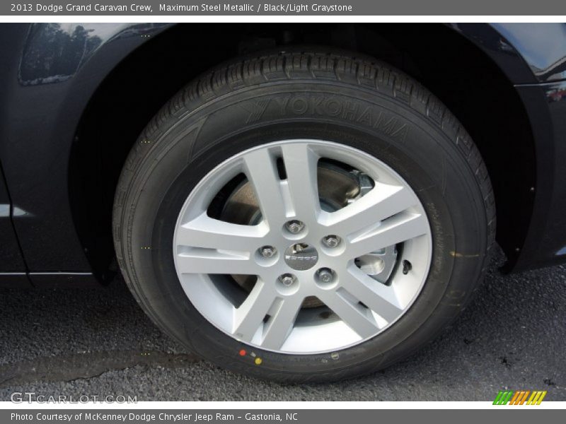 Maximum Steel Metallic / Black/Light Graystone 2013 Dodge Grand Caravan Crew