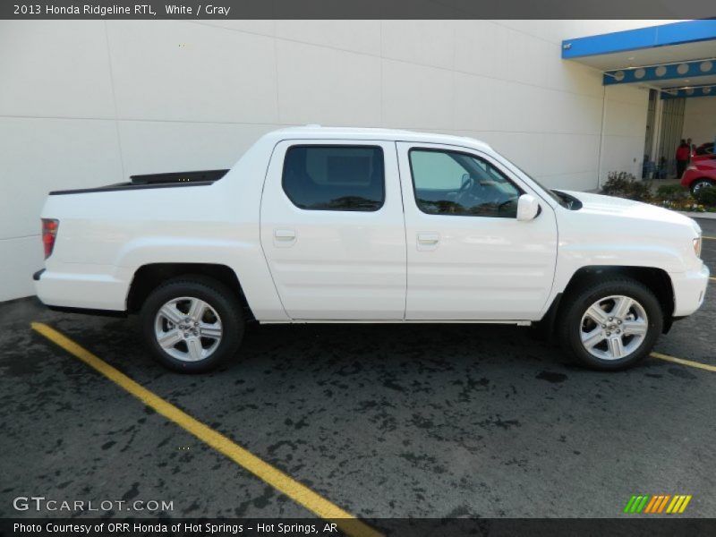 White / Gray 2013 Honda Ridgeline RTL