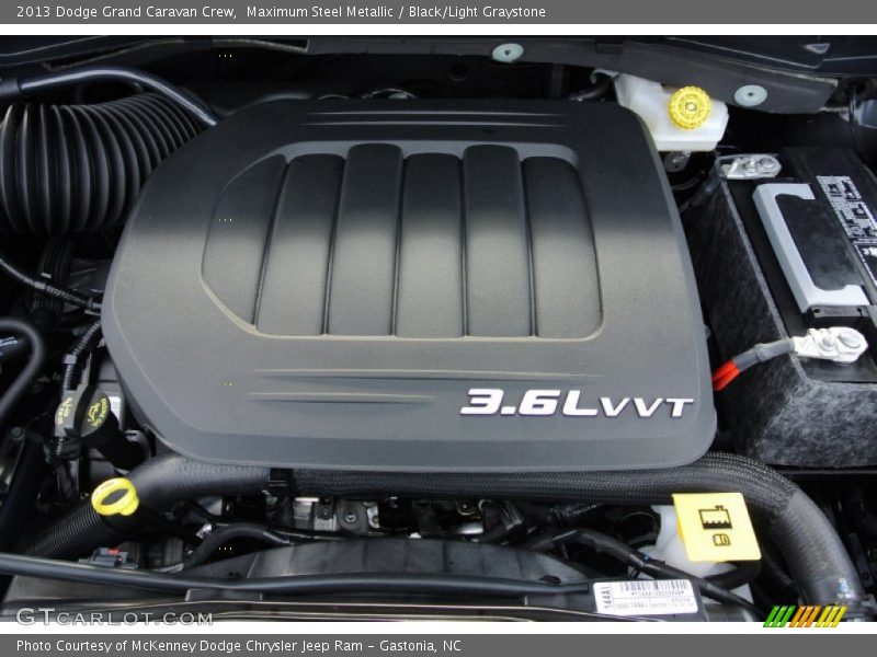 Maximum Steel Metallic / Black/Light Graystone 2013 Dodge Grand Caravan Crew