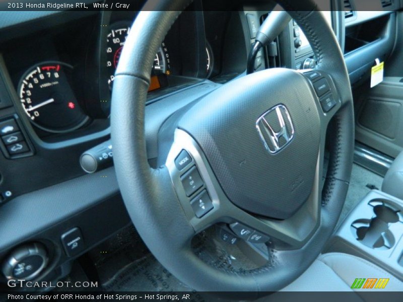 White / Gray 2013 Honda Ridgeline RTL