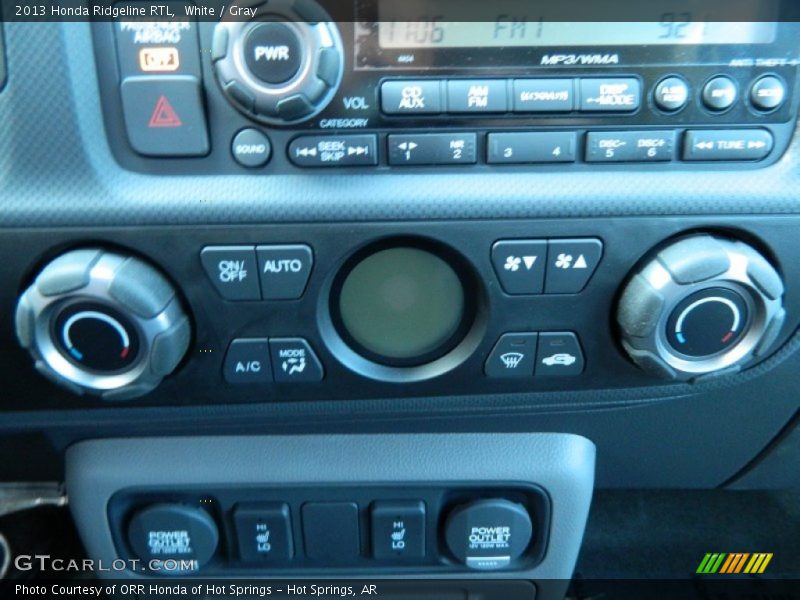White / Gray 2013 Honda Ridgeline RTL