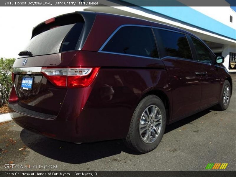 Dark Cherry Pearl / Beige 2013 Honda Odyssey EX-L