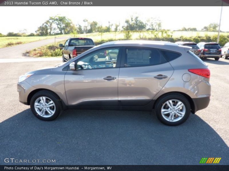 Chai Bronze / Black 2013 Hyundai Tucson GLS AWD