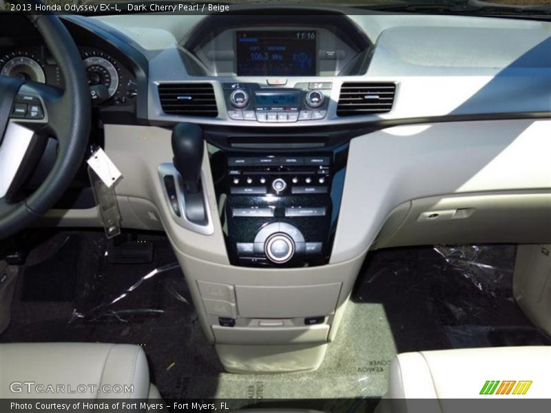 Dark Cherry Pearl / Beige 2013 Honda Odyssey EX-L