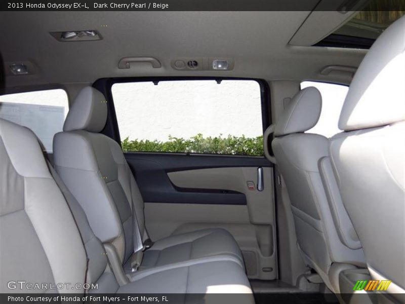 Dark Cherry Pearl / Beige 2013 Honda Odyssey EX-L