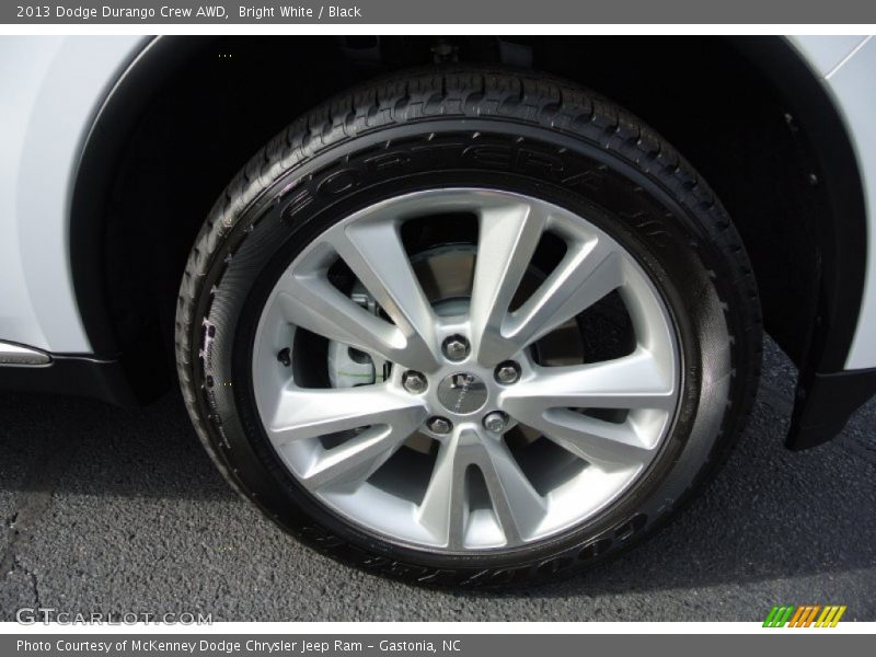 Bright White / Black 2013 Dodge Durango Crew AWD