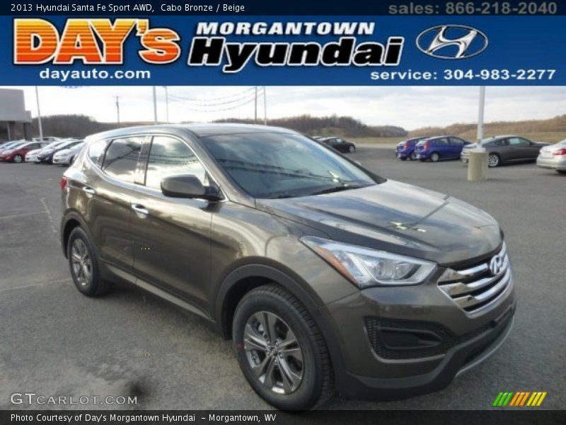 Cabo Bronze / Beige 2013 Hyundai Santa Fe Sport AWD