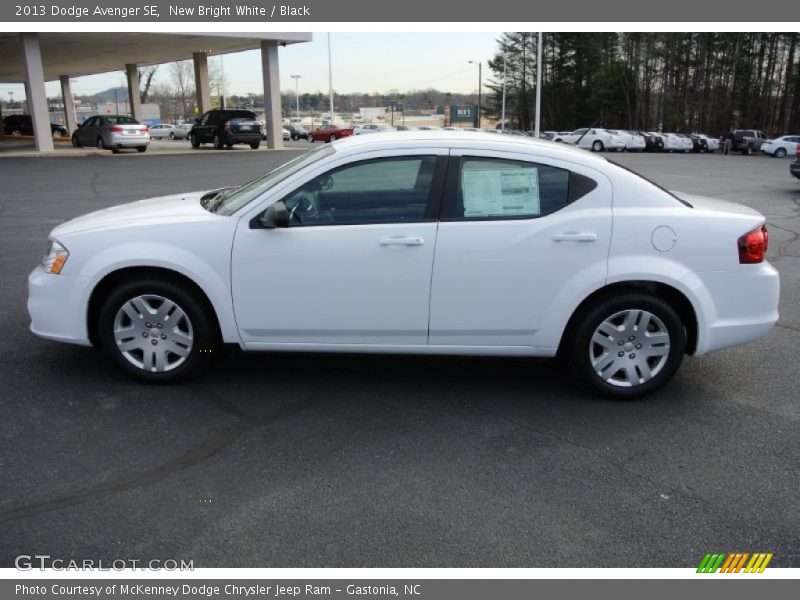 New Bright White / Black 2013 Dodge Avenger SE