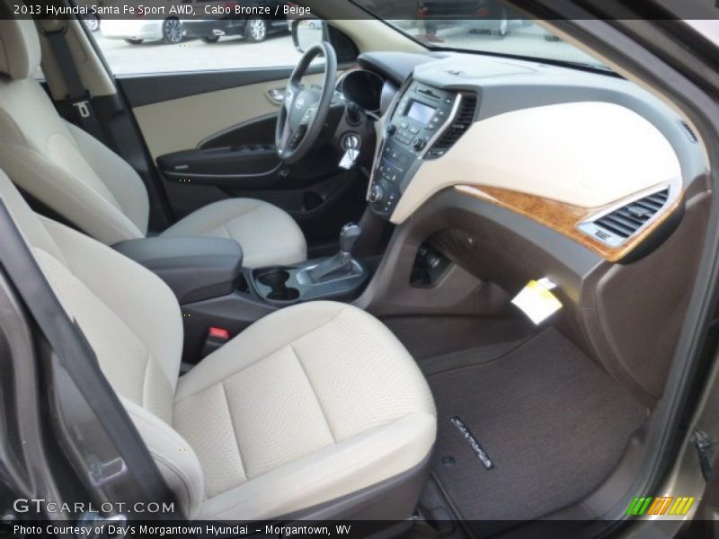  2013 Santa Fe Sport AWD Beige Interior