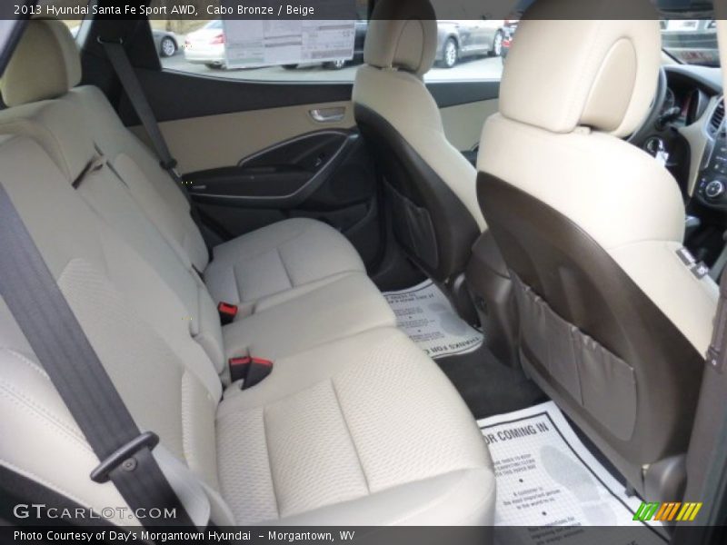 Rear Seat of 2013 Santa Fe Sport AWD