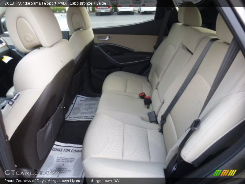 Rear Seat of 2013 Santa Fe Sport AWD
