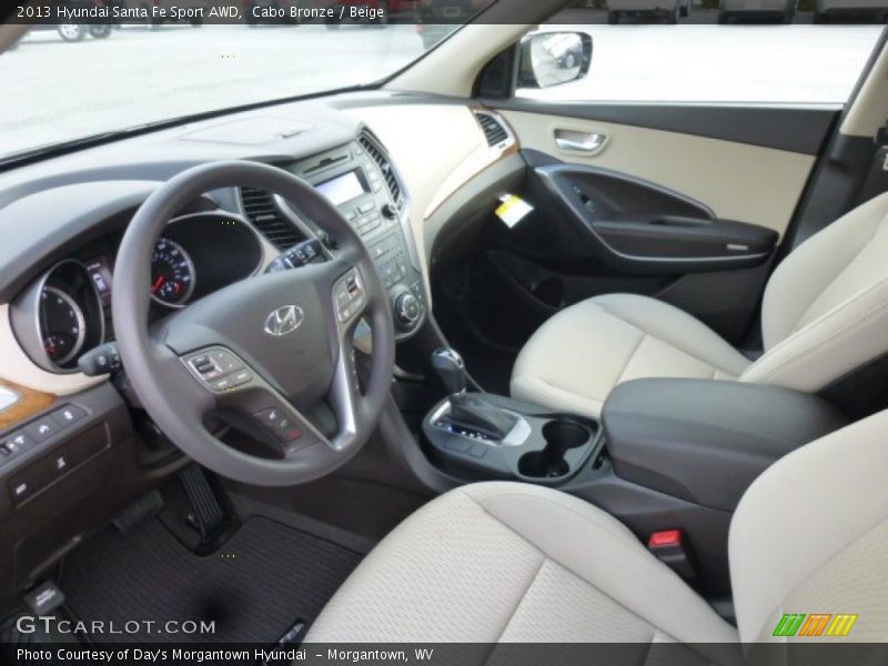  2013 Santa Fe Sport AWD Beige Interior