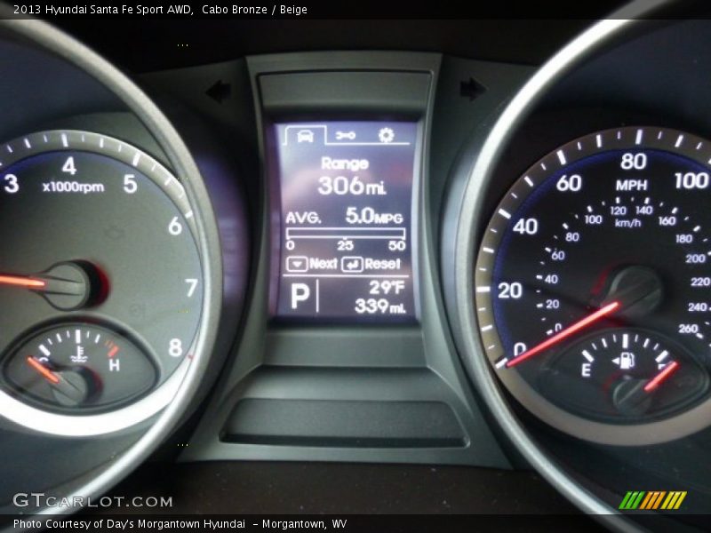 Cabo Bronze / Beige 2013 Hyundai Santa Fe Sport AWD