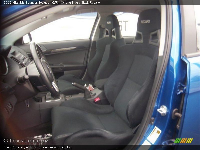  2012 Lancer Evolution GSR Black Recaro Interior