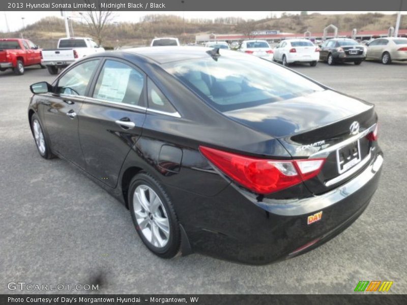 Midnight Black / Black 2013 Hyundai Sonata Limited