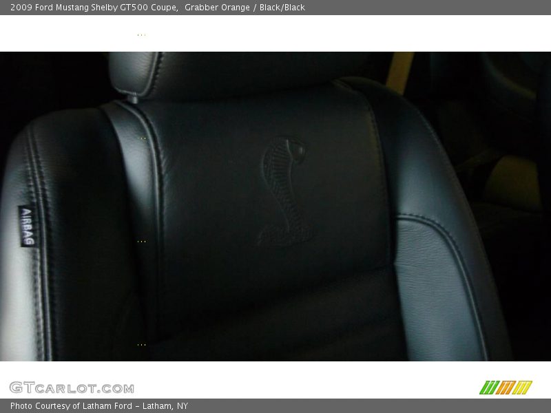 Grabber Orange / Black/Black 2009 Ford Mustang Shelby GT500 Coupe